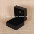 Leather Watch Jewelry Box Black Jewelry Box with Gold Foil